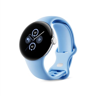 SMARTWATCH GOOGLE PIXEL 2 FITBIT ANDROID CAJA ALUMINIO PLATEADO PULIDO-ACTIVA BAY WI FI CELESTE - 1