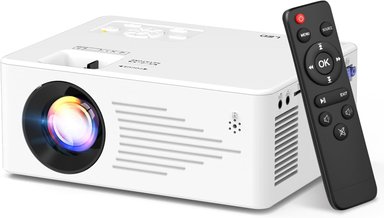 TMY MINI PROYECTOR, PORTÁTIL CON WIFI Y BLUETOOTH HD DE 1080P PARA IOS/ANDROID/WINDOWS/TV STICK/HDMI/AV/USB - 1