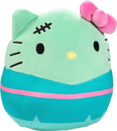 PELUCHE SQUISHMALLOWS HELLO KITTY FRANKENKITTY DE 8' KELLYTOY 2023 DE SANRIO DE HALLOWEEN COLECCIONABLE - 2
