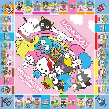 MONOPOLIO: HELLO KITTY Y SUS AMIGOS, 6 JUGADORES - 3