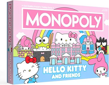 MONOPOLIO: HELLO KITTY Y SUS AMIGOS, 6 JUGADORES - 6