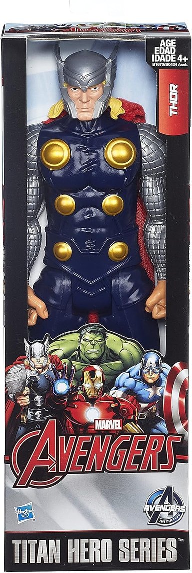 FIGURA DE JUGUETE MARVEL AVENGERS SERIE TITAN HERO THOR DE 12 IN - 3