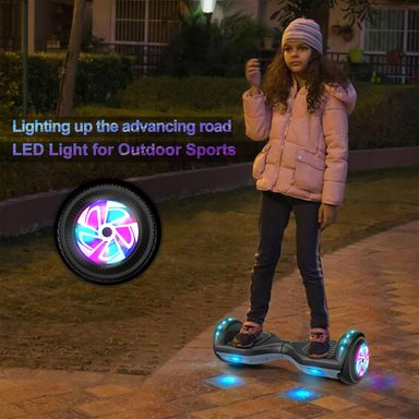 FLYING-ANT HOVERBOARD, AEROPATINETAS AUTOEQUILIBRANTES DE 6.5' CON BLUETOOTH Y LUCES LED INTERMITENTES - 5