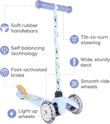 SCOOTER PARA NIÑOS DE 3 A 5 AÑOS: CUBIERTA EXTRA ANCHA Y RUEDAS ILUMINADAS, JUGUETES PARA NIÑOS CON AUTOEQUILIBRIO - 2