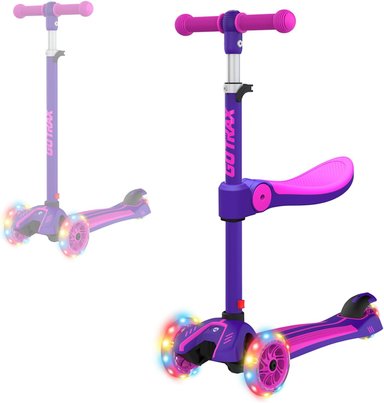 GOTRAX KS1/KS3 - PATINETA PARA NIÑOS, LUZ LED Y MANUBRIO DE 3 ALTURAS,ANTIDESLIZANTE INCLINADA PARA DIRIGIR Y AMPLIAR DE 3 RUEDAS - 1