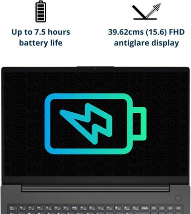 LAPTOP LENOVO V15 AMD RYZEN 5 5500U HEXA-CORE 16GB RAM 1TB SSD 15.6",FHD, HDMI, RJ45,TECLADO NUMÉRICO,W. 11 PRO,NEGRO - 3