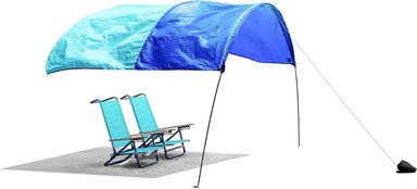 SHIBUMI SHADE MINI, EL TOLDO DE PLAYA  WIND-POWERED®, PROPORCIONA 75 PIES DE SOMBRA, COMPACTO Y FÁCIL DE TRANSPORTAR - 1