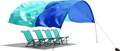 SHIBUMI SHADE® - LA MEJOR SOMBRA DE PLAYA DEL MUNDO. DISEÑADO Y COSIDO EN ESTADOS UNIDOS. LA SOMBRA DE PLAYA  CON VIENTO. - 1