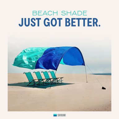 SHIBUMI SHADE® - LA MEJOR SOMBRA DE PLAYA DEL MUNDO. DISEÑADO Y COSIDO EN ESTADOS UNIDOS. LA SOMBRA DE PLAYA  CON VIENTO. - 5