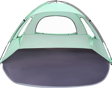CARPA 3 PERSONAS WHITEFANG TIENDA CAMPAÑA PORTÁTIL PROTECCIÓN UV LA PLAYA REFUGIO DEL SOL PISO EXTENSIBLE - 1