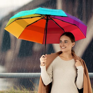 REPEL UMBRELLA LA SOMBRILLA DE VIAJE PORTÁTIL : SOMBRILLA PARA LA LLUVIA A PRUEBA DE VIENTO,COMPACTO FUERTE - 3