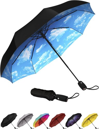 REPEL UMBRELLA LA SOMBRILLA DE VIAJE PORTÁTIL : SOMBRILLA PARA LA LLUVIA A PRUEBA DE VIENTO,COMPACTO FUERTE - 1