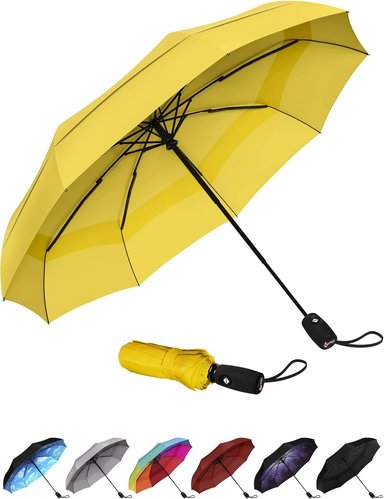 REPEL UMBRELLA LA SOMBRILLA DE VIAJE PORTÁTIL : SOMBRILLA PARA LA LLUVIA A PRUEBA DE VIENTO,COMPACTO FUERTE