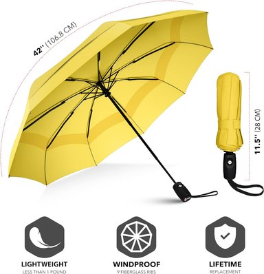 REPEL UMBRELLA LA SOMBRILLA DE VIAJE PORTÁTIL : SOMBRILLA PARA LA LLUVIA A PRUEBA DE VIENTO,COMPACTO FUERTE - 4