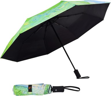 SOMBRILLA DE VIAJE RESISTENTE AL VIENTO, AUTOMÁTICO, LIGERO, IRROMPIBLE, DE GRAN EFICIENCIA, DE SY COMPACT - 1