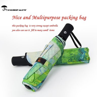 SOMBRILLA DE VIAJE RESISTENTE AL VIENTO, AUTOMÁTICO, LIGERO, IRROMPIBLE, DE GRAN EFICIENCIA, DE SY COMPACT - 3