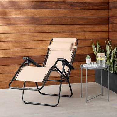 SILLA RECLINABLE AMAZON BASICS MULTICOLOR PLEGABLE TEXTILENE EXTERIORES CON ALMOHADA 26 PULGADAS - 2