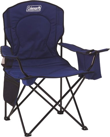 SILLA CAMPING COLEMAN MULTICOLOR PORTÁTIL CON ENFRIADOR 4 LATAS ASIENTO Y RESPALDO ACOLCHADOS BOLSILLO LATERAL