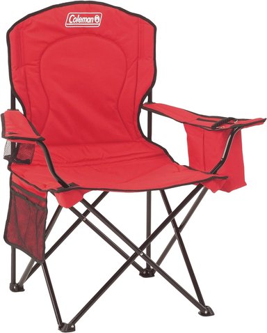 SILLA CAMPING COLEMAN MULTICOLOR PORTÁTIL CON ENFRIADOR 4 LATAS ASIENTO Y RESPALDO ACOLCHADOS BOLSILLO LATERAL