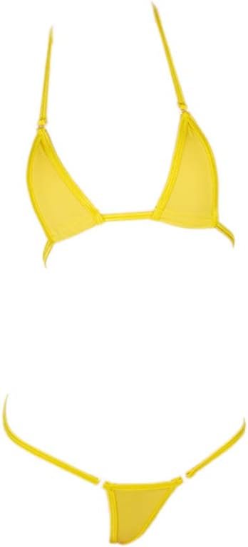 CONJUNTO BIKINI SEDA MUJER COMPRA FACIL LINVME MINI CALIENTE SEXY - 1