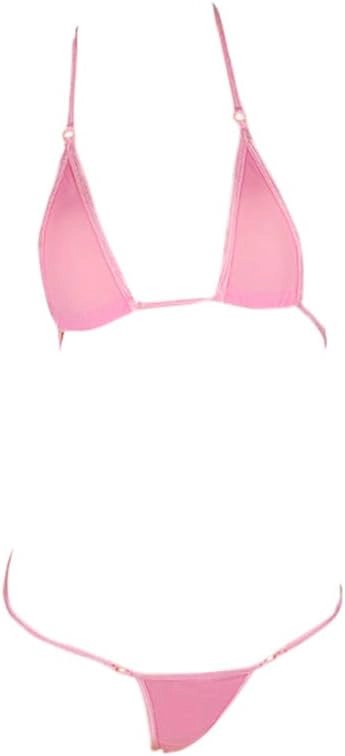 CONJUNTO BIKINI SEDA MUJER COMPRA FACIL LINVME MINI CALIENTE SEXY - 1