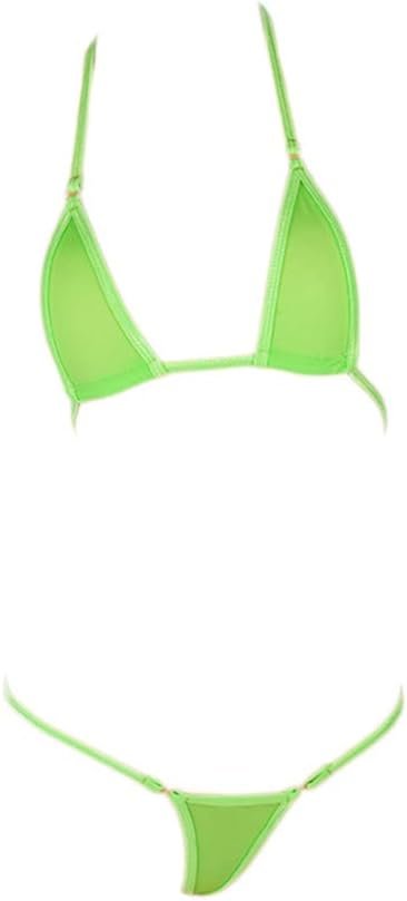 CONJUNTO BIKINI SEDA MUJER COMPRA FACIL LINVME MINI CALIENTE SEXY - 2