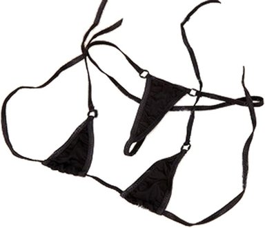 CONJUNTO BIKINI SEDA MUJER COMPRA FACIL LINVME MINI CALIENTE SEXY - 2