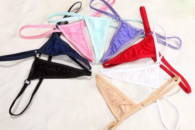 CONJUNTO BIKINI SEDA MUJER COMPRA FACIL LINVME MINI CALIENTE SEXY - 4