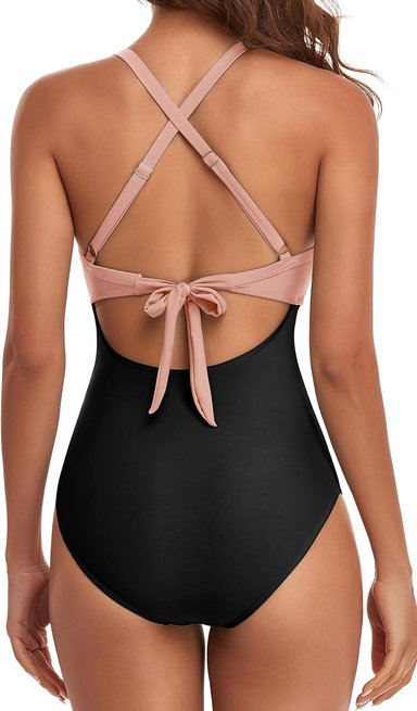 ROPA DE BAÑO MUJER COMPRA FACIL EOMENIE 1 PIEZA CONTROL DE ABDOMEN + CINTURA ALTA + ENVOLVENTE 1 PIEZA - 4