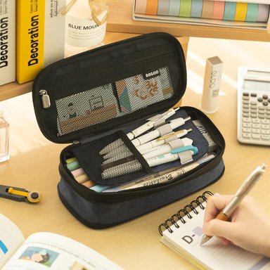 ESTUCHE EASTHILL AZUL DE GRAN CAPACIDAD BOLSA GRANDE PARA LÁPICES DE PAPELERÍA Y BOLÍGRAFOS PARA NIÑAS ADOLESCENTES - 3