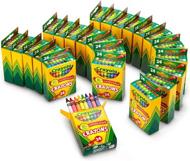 CRAYONES CRAYOLA 24 UNIDADES VARIADOS