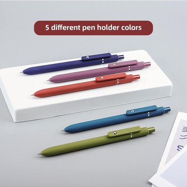 BOLÍGRAFOS GEL COMPRA FACIL UIXJODO 5 UNIDADES DE TINTA NEGRA SUAVE DE PUNTA FINA - 3