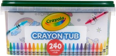 SET CRAYONES CRAYOLA TINA DE CRAYÓN – 120 COLORES (240 QUILATES) A GRANEL PARA AULAS SUMINISTROS DE ARTE