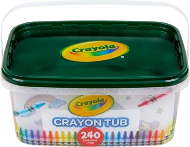 SET CRAYONES CRAYOLA TINA DE CRAYÓN – 120 COLORES (240 QUILATES) A GRANEL PARA AULAS SUMINISTROS DE ARTE - 3