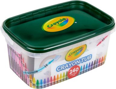 SET CRAYONES CRAYOLA TINA DE CRAYÓN – 120 COLORES (240 QUILATES) A GRANEL PARA AULAS SUMINISTROS DE ARTE - 4