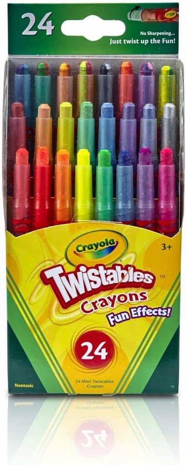 CRAYONES CRAYOLA MINI TWISTABLE CON EFECTOS ESPECIALES 24 UNIDADES PAQUETE DE 1 - 2