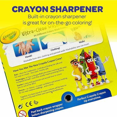 CRAYONES CRAYOLA LAVABLES 64 UNIDADES (2 CAJAS) A GRANEL PARA NIÑOS - 6