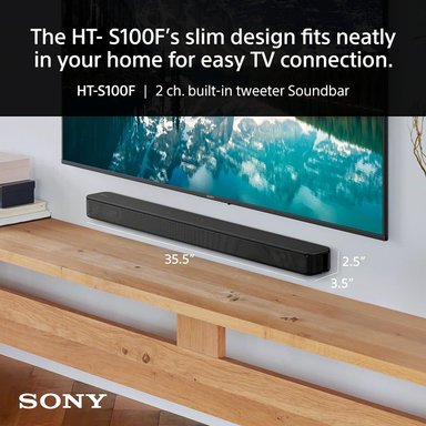 BARRA SONIDO SONY S100F 2.0CH CON ALTAVOZ BASS REFLEX TWEETER INTEGRADO Y BLUETOOTH HTS100FCOMPACTO NEGRO - 4