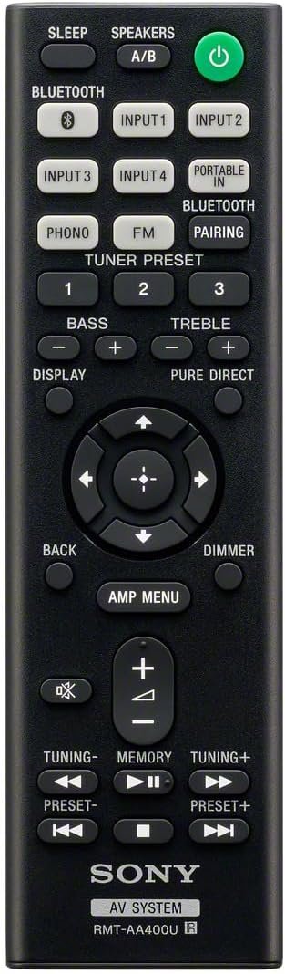 BARRA SONIDO SONY STRDH190 RECEPTOR ESTÉREO EL HOGAR 2 CANALES CON ENTRADAS TELÉFONO Y BLUETOOTH NEGRO - 3