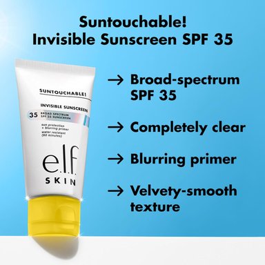 PROTECTOR SOLAR E.L.F. COSMETICS SKIN SUNTOUCHABLE INVISIBLE SPF35 LIGERO A BASE DE GEL PARA UNA TEZ SUAVE - 3