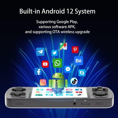 JUEGO PORTÁTIL SWITCH RETRO 128 GB PANTALLA 4'' ANDROID RG405M NEGRO - 6