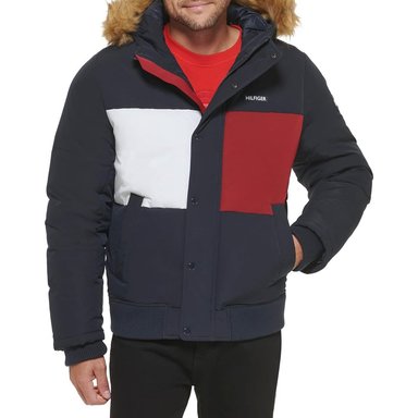 CASACA TOMMY HILFIGER BOMBER ACOLCHADA DE TELA ÁRTICA PARA HOMBRE