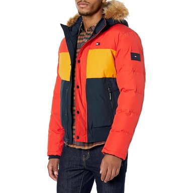 CASACA TOMMY HILFIGER BOMBER ACOLCHADA DE TELA ÁRTICA PARA HOMBRE