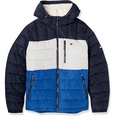 CASACA TOMMY HILFIGER ACOLCHADA RESISTENTE AL AGUA CON CAPUCHA PARA HOMBRE