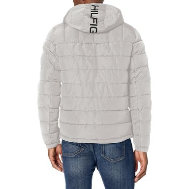 CASACA TOMMY HILFIGER ACOLCHADA RESISTENTE AL AGUA CON CAPUCHA PARA HOMBRE - 3