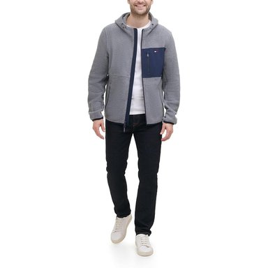 CASACA TOMMY HILFIGER DE FORRO POLAR CON CAPUCHA PARA HOMBRE - 4