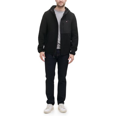 CASACA TOMMY HILFIGER DE FORRO POLAR CON CAPUCHA PARA HOMBRE - 4