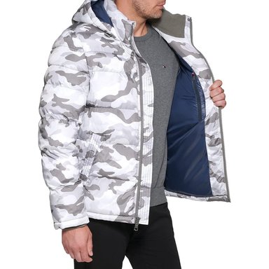 CASACA TOMMY HILFIGER ACOLCHADA CON CAPUCHA PARA HOMBRE - 2