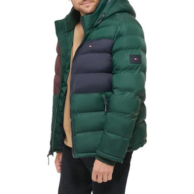 CASACA TOMMY HILFIGER ACOLCHADA CON CAPUCHA PARA HOMBRE - 4