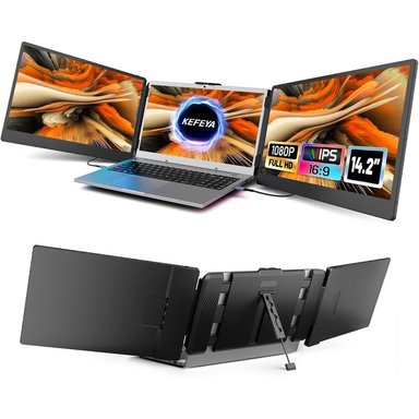 EXTENSION DE PANTALLA IPS FULL HD 14.2" PORTATIL TRIPLE LAPTOP - 1